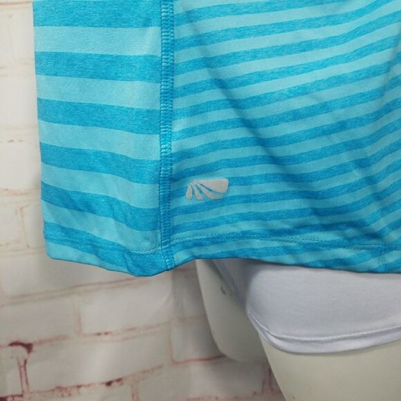 5/$25 Marika tek blue stripe tank large - Picture 3 of 7